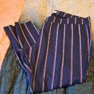 Old Navy Navy Striped Chinos